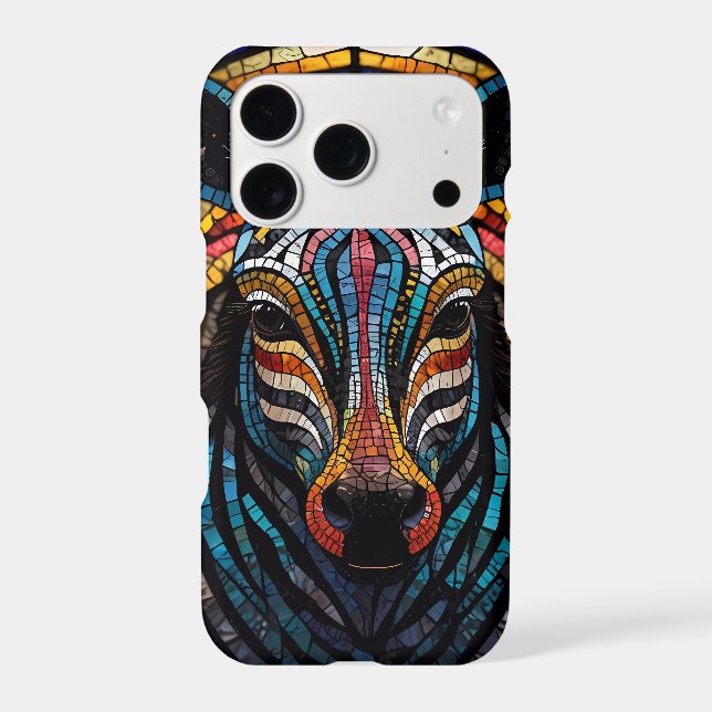 Vibrant Mosaic Zebra (Back)