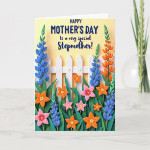 Vibrant Mothers Day Blooms Design Card