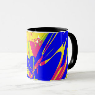 Vibrant Motion — Colour-Block Abstract Mug