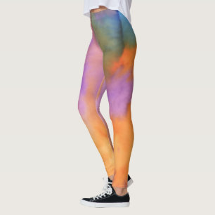 Vibrant Multi-Coloured Tie-Dye Leggings