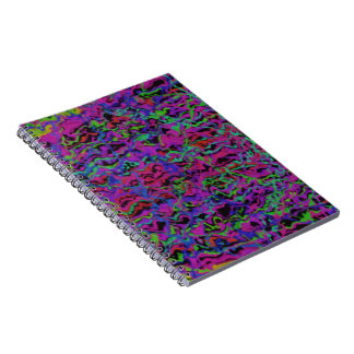 Vibrant Multicolor Abstract Texture Notebook