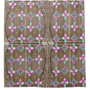 Vibrant Multicolor Artistic Shower Curtain – Abstr