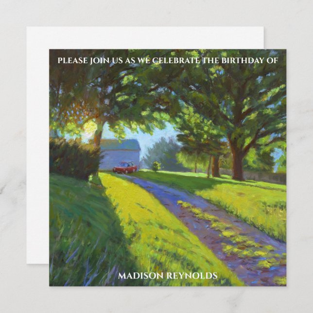 Vibrant Multicolor Birthday Celebration Card (Front/Back)