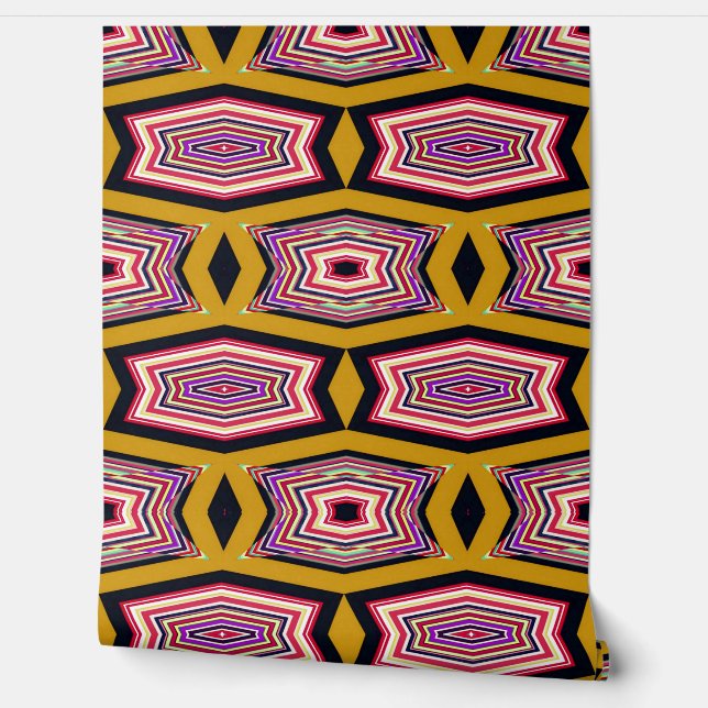 Vibrant multicolor bricks "Ratti_Creative_Arts"  W Wallpaper (Unrolling)