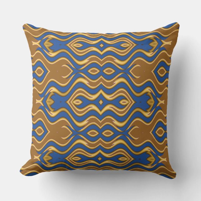 Vibrant multicolor classic fabric pattern design  cushion (Front)