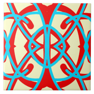 Vibrant multicolor classic pattern  ceramic tile