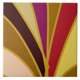Vibrant multicolor classic pattern ceramic tile