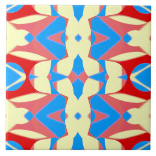Vibrant multicolor classic pattern ceramic tile