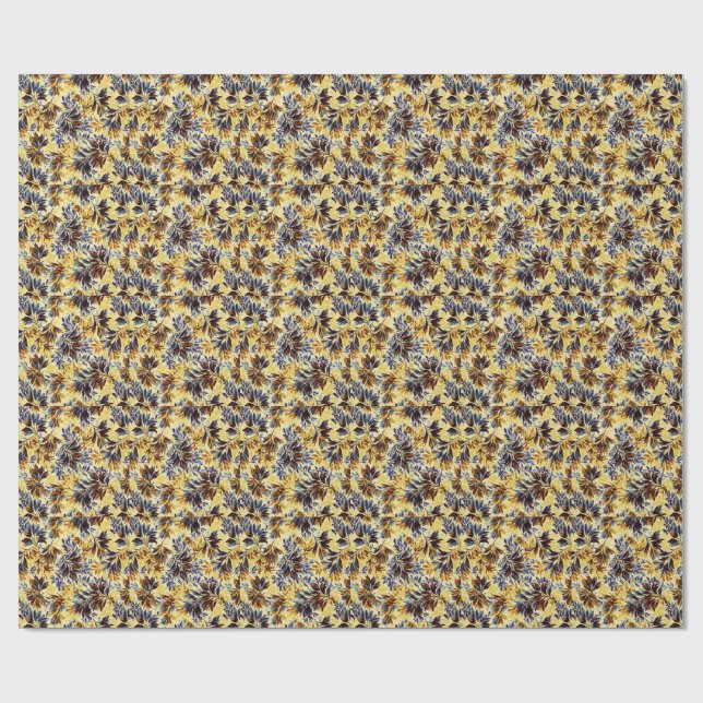 Vibrant multicolor classic trendy pattern design wrapping paper (Flat)