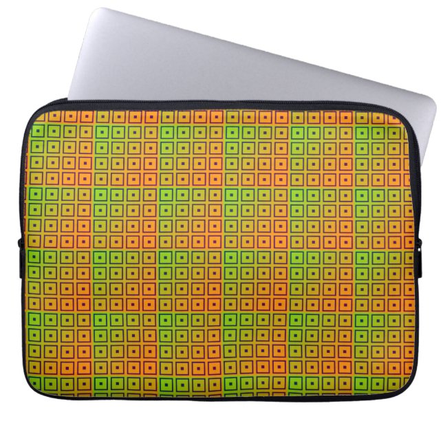 Vibrant multicolor  laptop sleeve (Front)