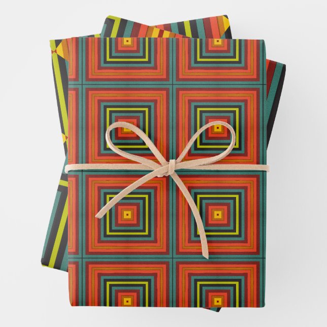  Vibrant Multicolors Wrapping Paper (In situ)