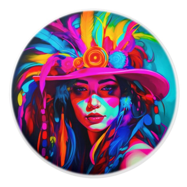 Vibrant Muse Ceramic Knob (Front)