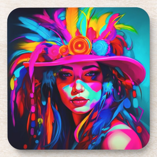 Vibrant Muse Coaster (Front)