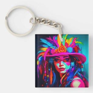 Vibrant Muse Key Ring
