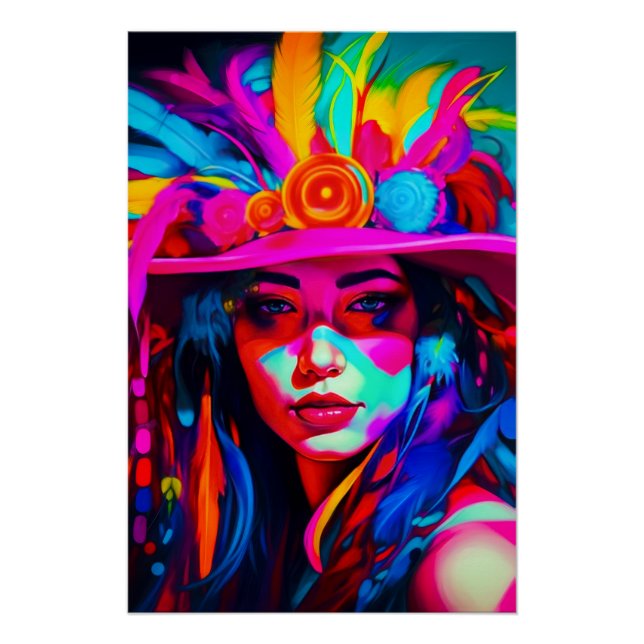 Vibrant Muse Poster (Front)