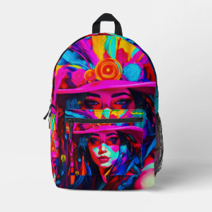 Vibrant Muse Printed Backpack