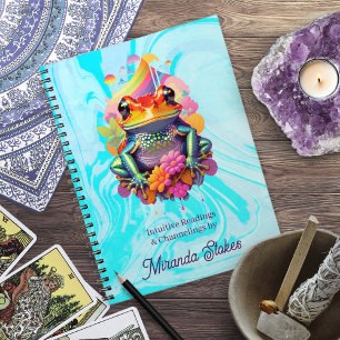 Vibrant Mystical Frog Intuitive Readings Magical Notebook