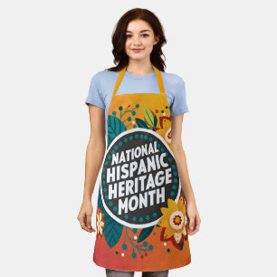 Vibrant National Hispanic Heritage Month  Apron