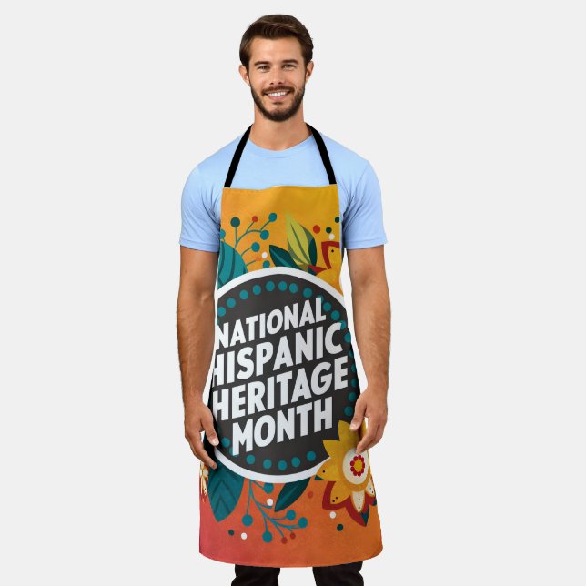 Vibrant National Hispanic Heritage Month  Apron (Worn)