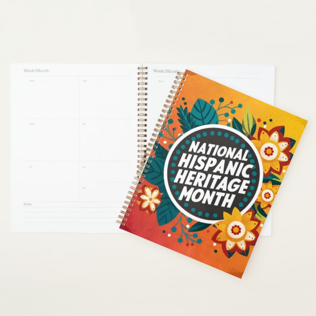 Vibrant National Hispanic Heritage Month  Planner (Display)