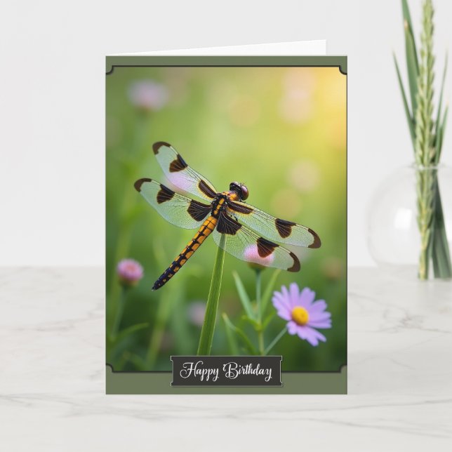 Vibrant Nature Birthday Card (Front)