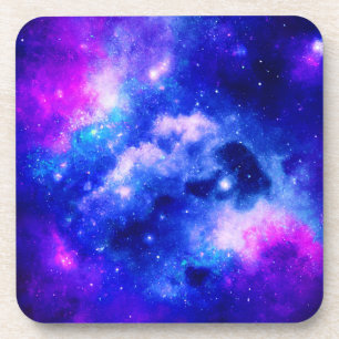 Vibrant Nebula Exploration Pattern Coaster