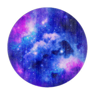 Vibrant Nebula Exploration Pattern Cutting Board