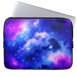 Vibrant Nebula Exploration Pattern Laptop Sleeve