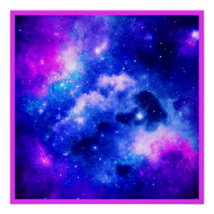 Vibrant Nebula Exploration Pattern Poster