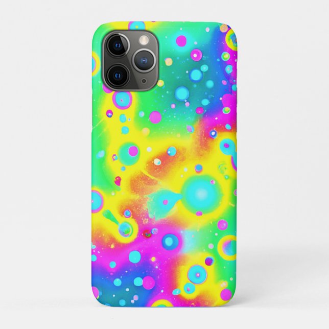 Vibrant Neon Blaze Pattern Case-Mate iPhone Case (Back)