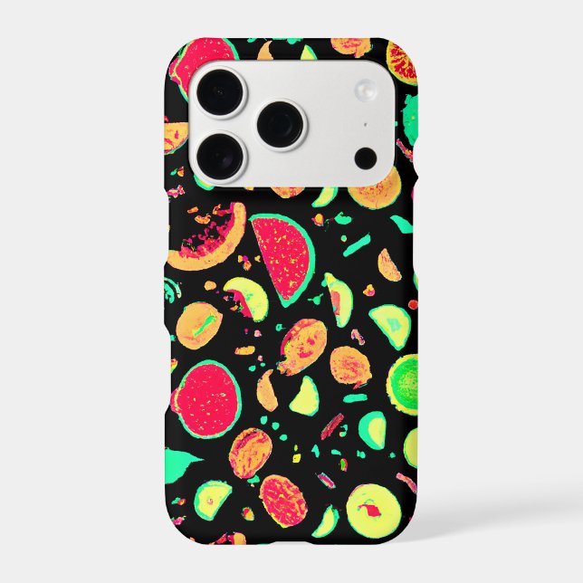 Vibrant Neon Fruits Pattern (Back)