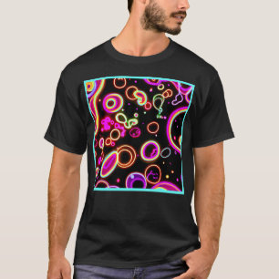 Vibrant Neon Glow Pattern T-Shirt