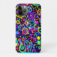 Vibrant Neon Pattern Art Design