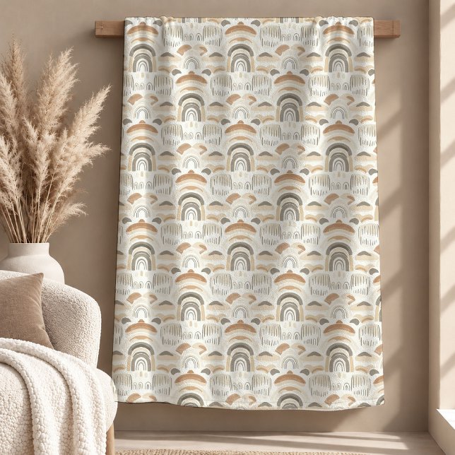 Vibrant Neutral Boho Throw Blanket Decor Design (Vibrant Neutral Boho Throw Blanket Decor Design)