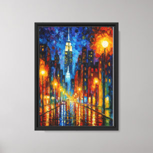 Vibrant New York Nightscape Wall Art
