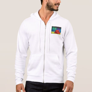 Vibrant Northern Lights Camping Tent Night Hoodie