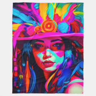 Vibrant Nuse Fleece Blanket