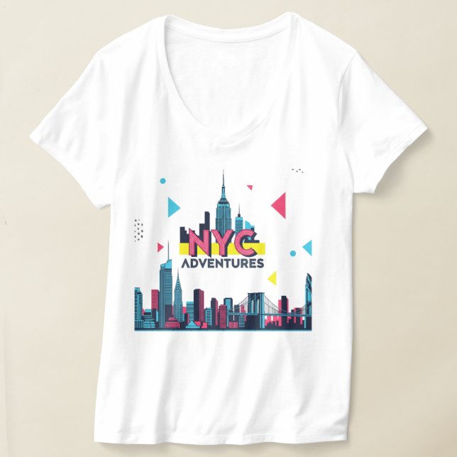 Vibrant NYC  T-Shirt (Laydown)