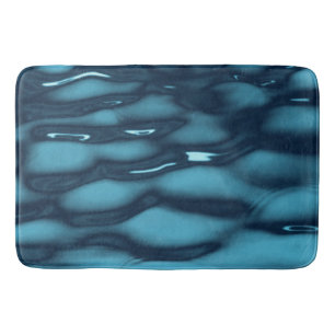 Vibrant Ocean Current Texture Bath Mat