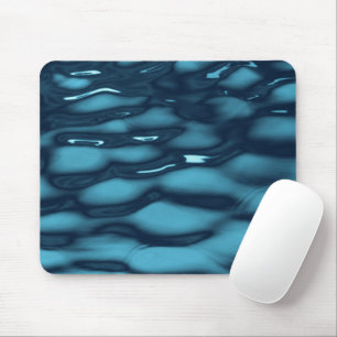 Vibrant Ocean Current Texture Mouse Mat