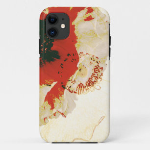 vibrant orange and white ranunculus iPhone 11 case