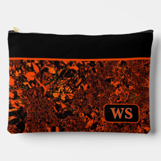 Vibrant Orange Cosmetic Pouch
