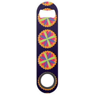 Vibrant Orange Floral Shapes