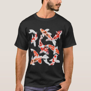 Vibrant Orange Koi Fish Illustration T-Shirt