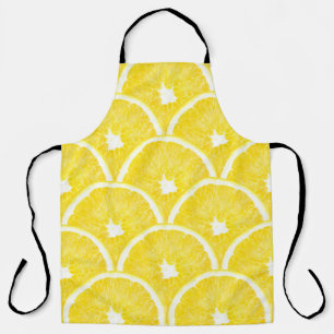 Vibrant Orange Pulp Background Pattern Apron
