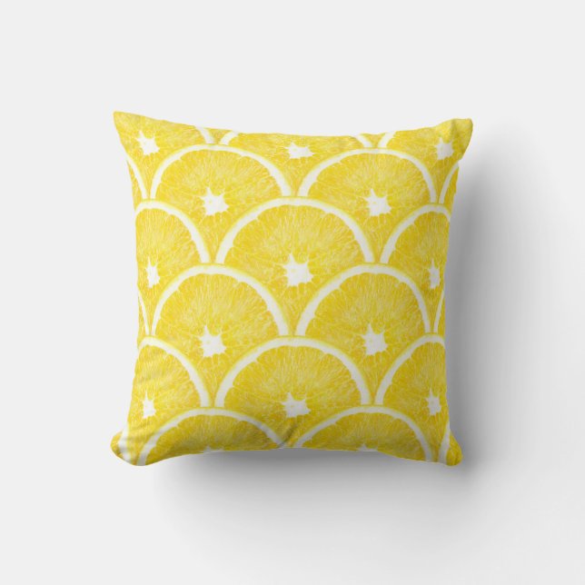 Vibrant Orange Pulp Background Pattern Cushion (Front)