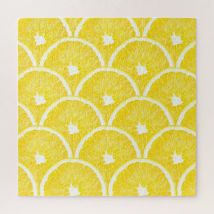Vibrant Orange Pulp Background Pattern Jigsaw Puzzle