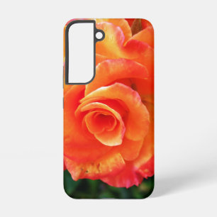 Vibrant Orange Rose Photograph Samsung Galaxy Case