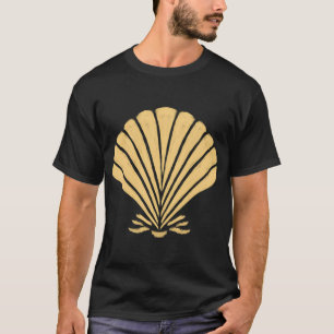 Vibrant Orange Seashell, Italian Summer Art, Ocean T-Shirt