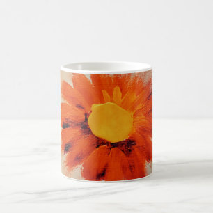 Vibrant Orange Sunflower Coffee Mug